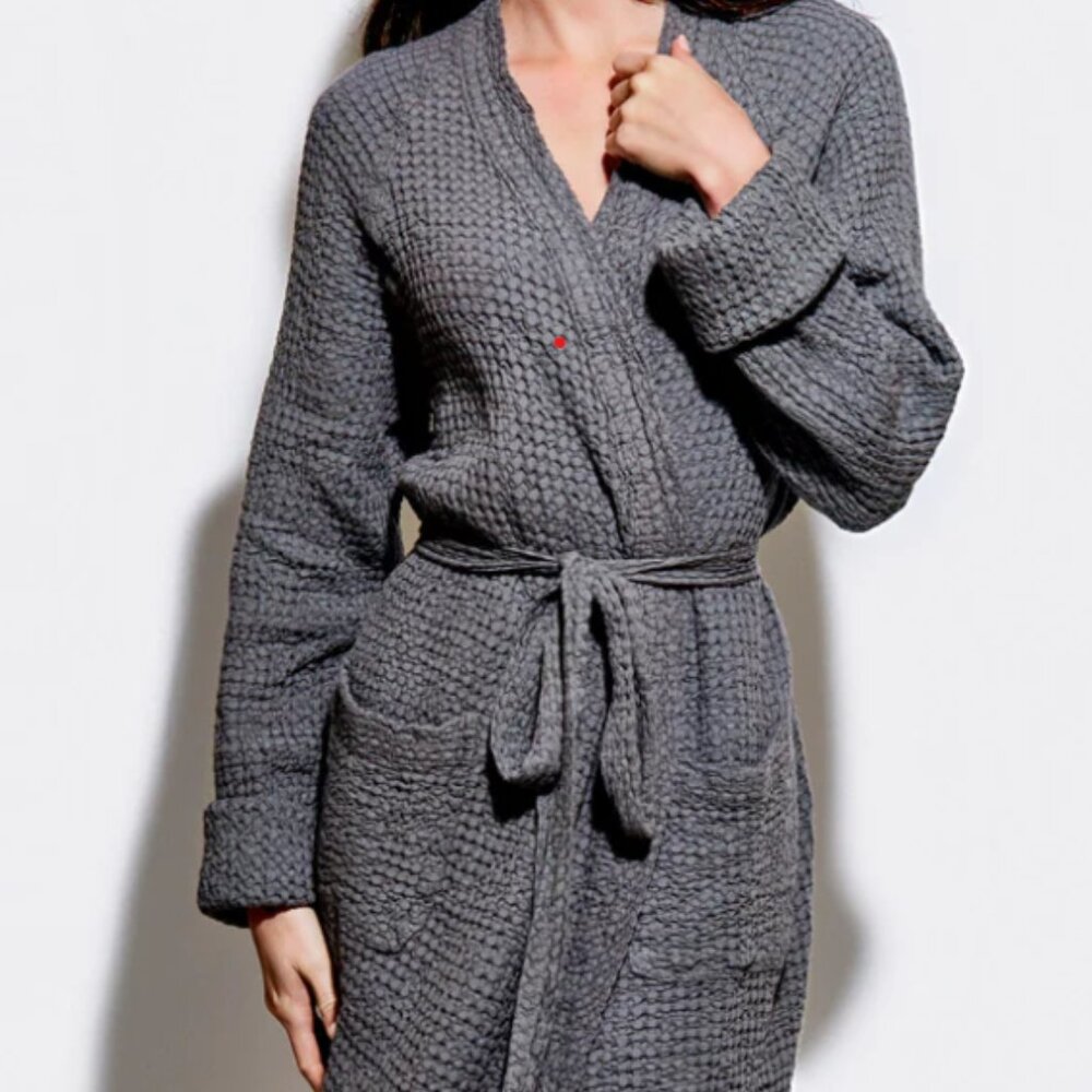 SNOWE bathrobe slate blue